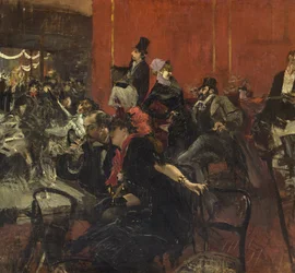Scène de festin